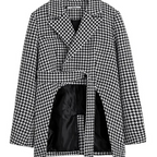Blazer Motif Pied-De-Poule À Manches Longues Avec Bouton Unique Pour Femme | Idéal Pour Le Travail Et Les Sortiesames