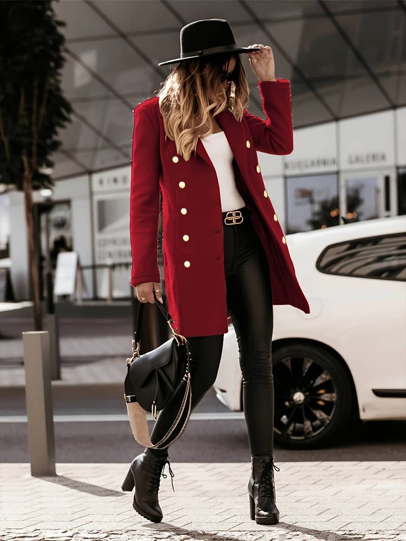 Blazer à Boutons avec Coupe Structurée pour Femmes | Idéal pour Bureau et Occasions Formelles