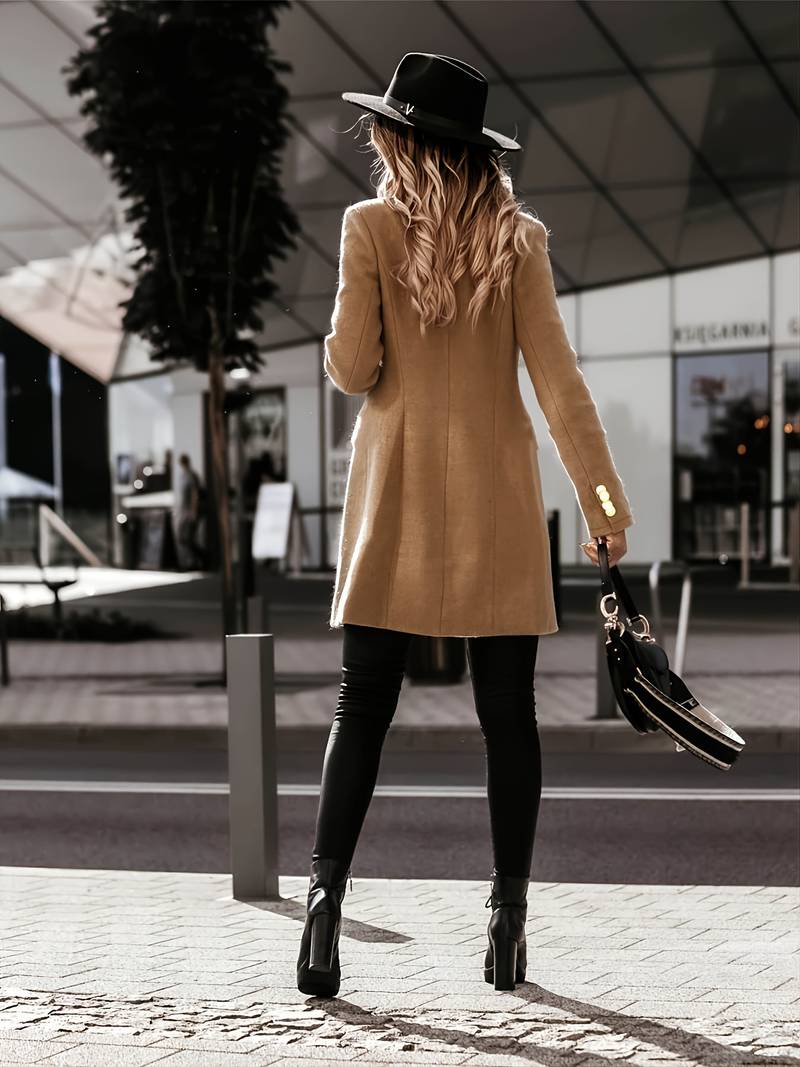 Blazer à Boutons avec Coupe Structurée pour Femmes | Idéal pour Bureau et Occasions Formelles