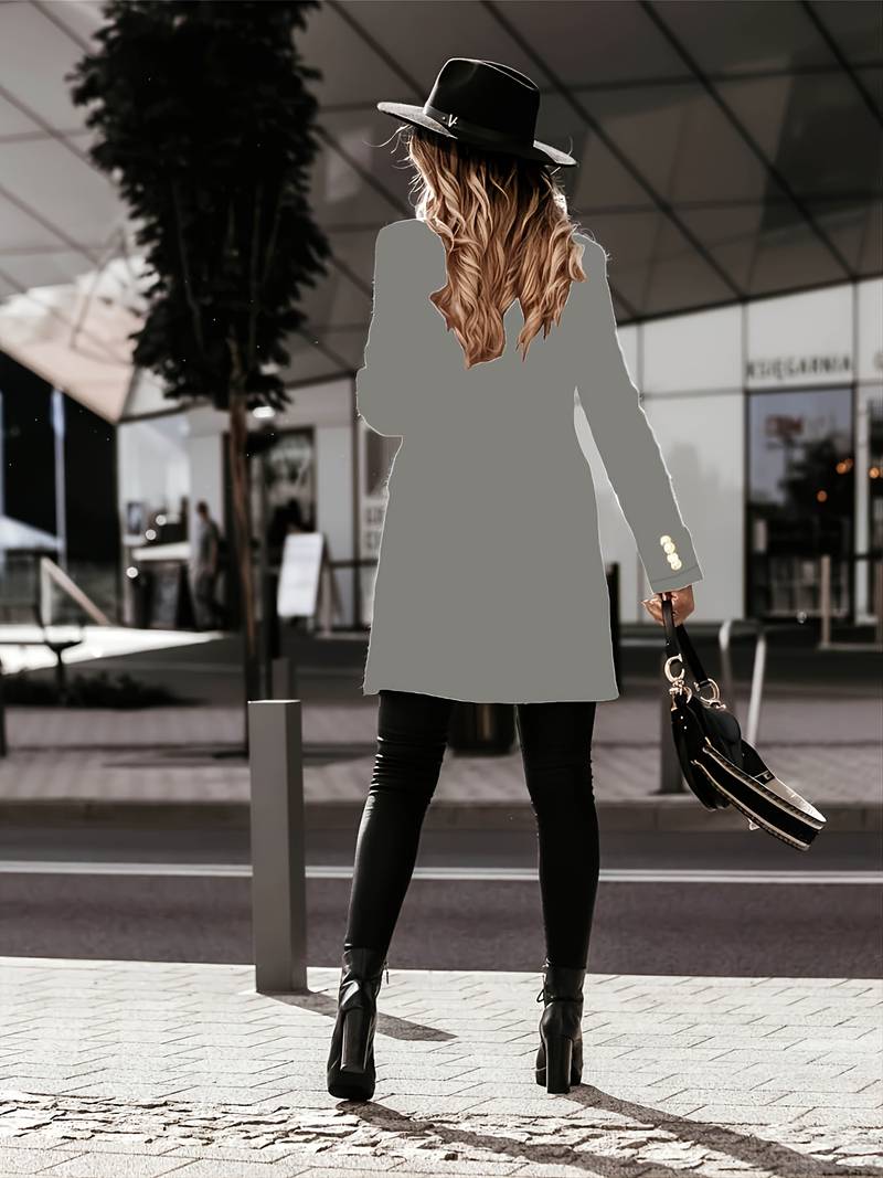 Blazer à Boutons avec Coupe Structurée pour Femmes | Idéal pour Bureau et Occasions Formelles