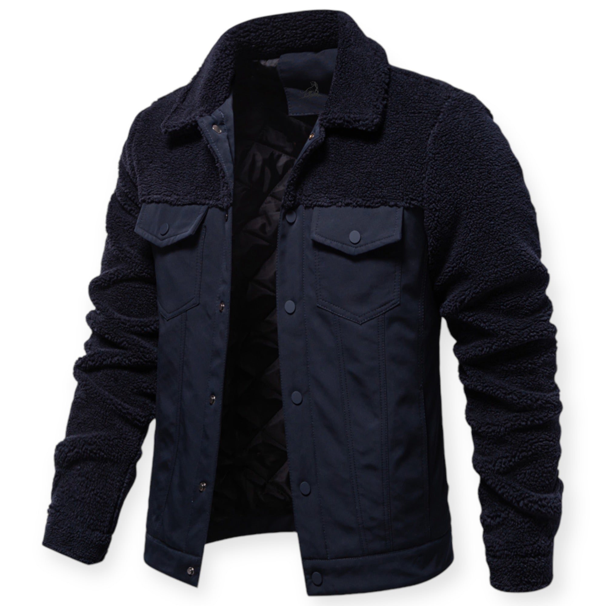 Veste Isolée avec Doublure Et Fermeture À Pression pour Hommes | Idéale pour Les Journées Froides