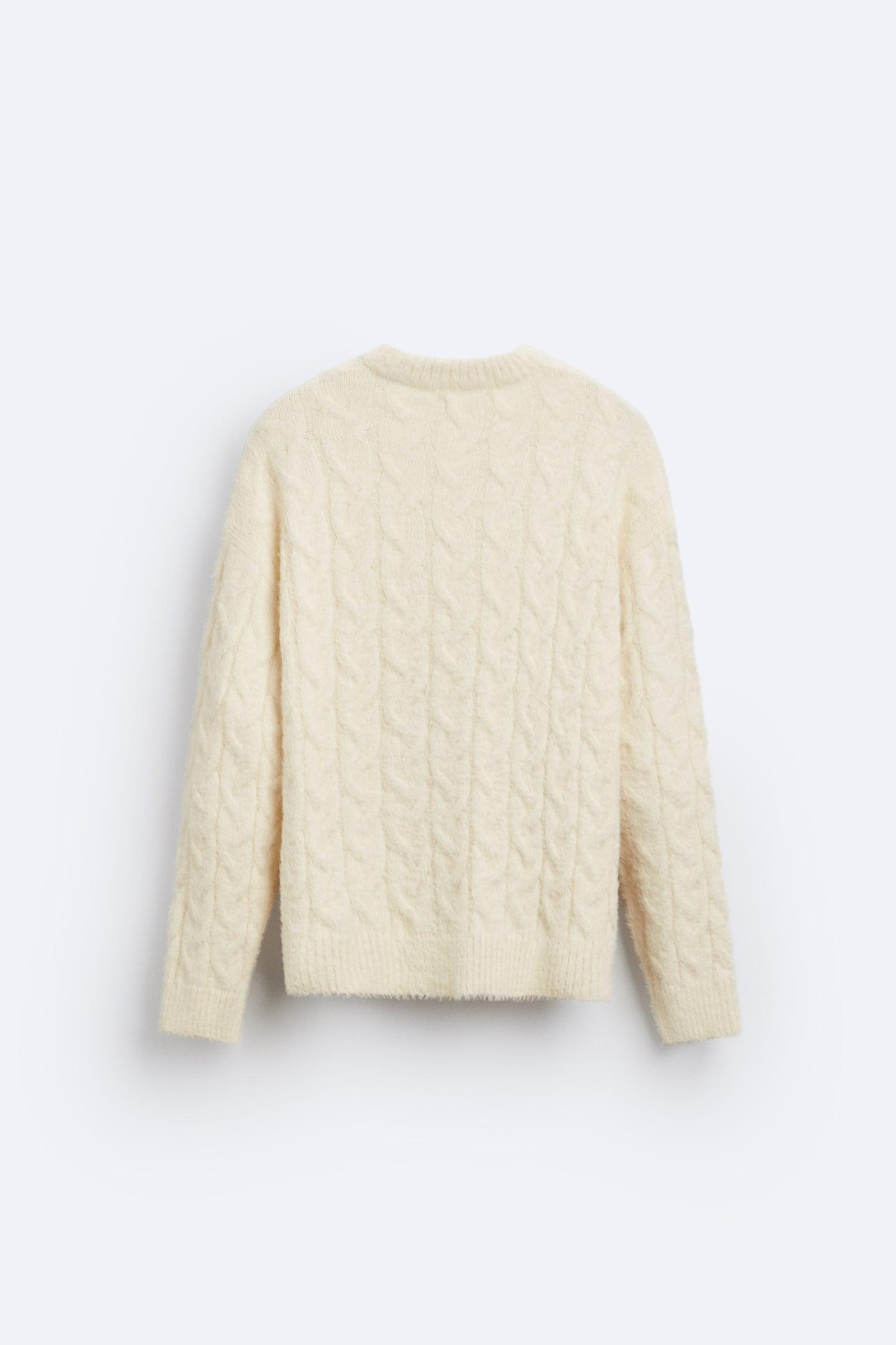 Pull pour Homme avec Motif en Torsades et Col Rond | Idéal pour les Journées Fraîches