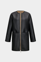 Manteau Long à Fermeture Zippée avec Poches pour Femme | Idéal pour la Saison Froide