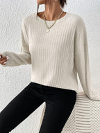 Pull À Manches Longues Avec Coupe Ample Pour Femme | Idéal Pour Usage Quotidien