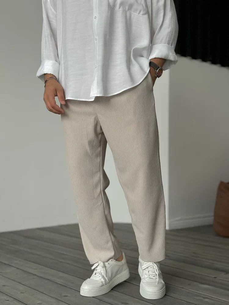 Pantalon Classique À Coupe Ajustée Pour Homme | Idéal Pour Le Quotidien