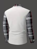 Chemise À Manches Longues Avec Détail Poche Poitrine Et Coupe Ajustée Pour Homme | Idéale Pour Le Bureau Et Les Occasions Quotidiennes