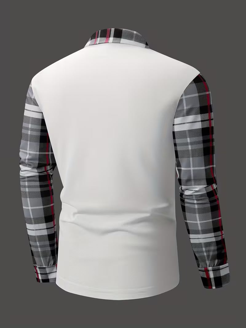 Chemise À Manches Longues Avec Détail Poche Poitrine Et Coupe Ajustée Pour Homme | Idéale Pour Le Bureau Et Les Occasions Quotidiennes