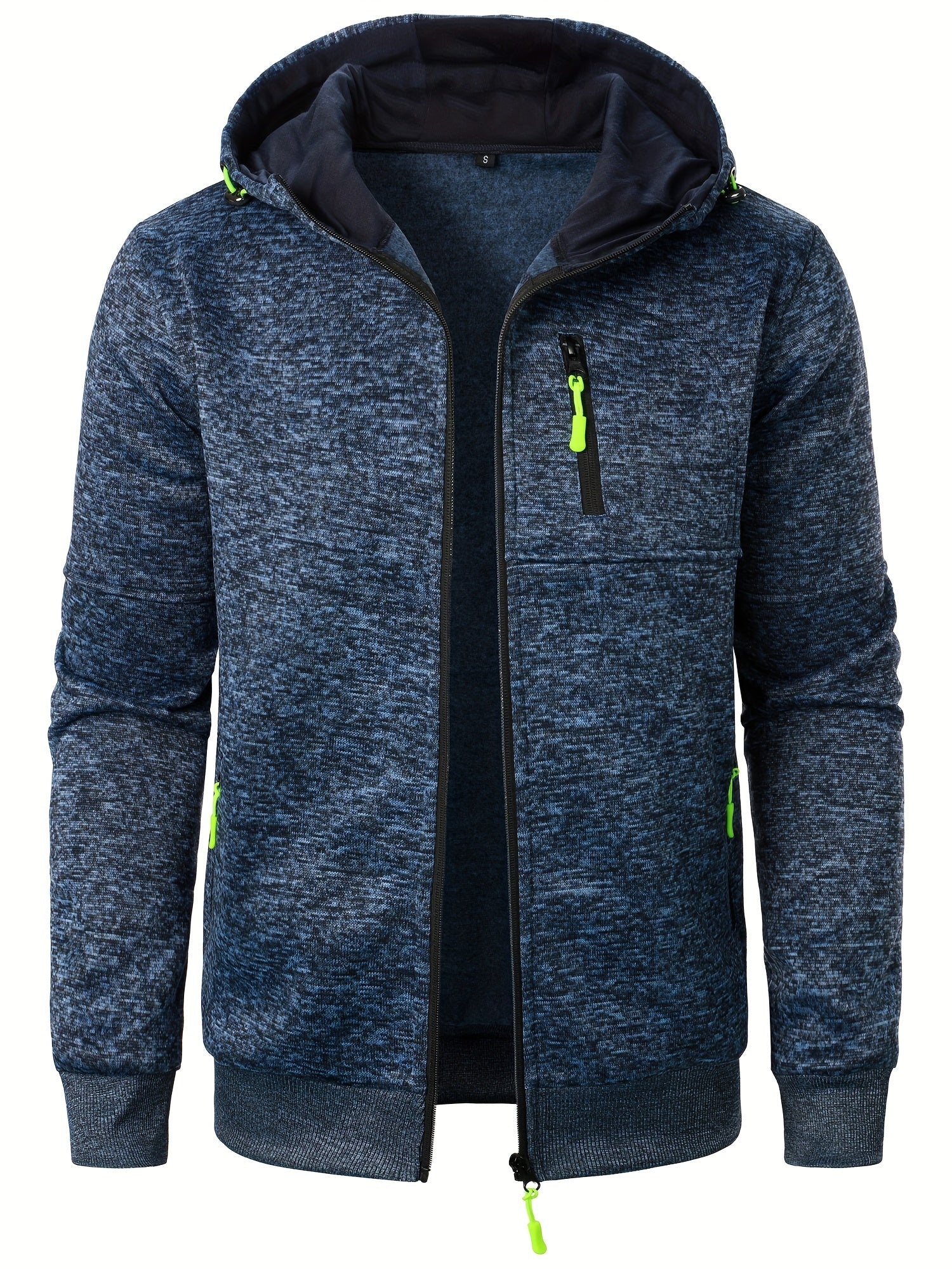 Veste Zippée À Capuche Avec Poches Multiples Pour Homme | Idéal Pour Usage Quotidien Et Activités Extérieures