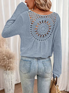 Pull À Col En V En Maille Gaufrée Pour Femme | Idéal Pour La Mi-Saison