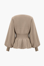 Ensemble Deux Pièces avec Haut Peplum et Jupe Crayon pour Femme | Idéal pour le Quotidien et le Travail
