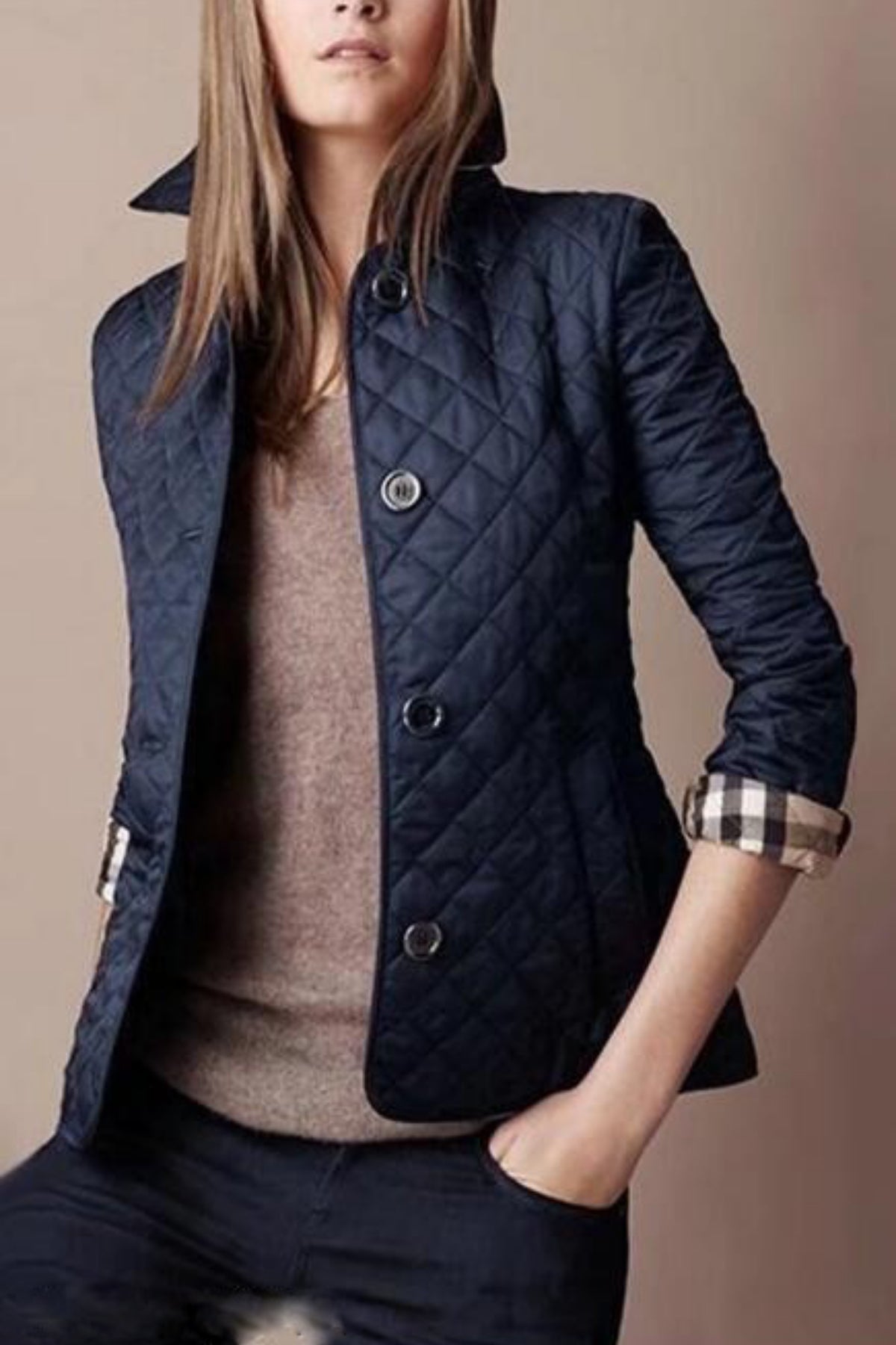 Veste Matelassée Avec Fermeture À Boutons Pour Femmes | Idéal Pour La Mi-Saison Et Les Tenues Quotidiennes