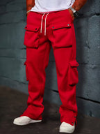 Pantalon Jogger Cargo Avec Taille Élastique Et Poches Multiples Pour Hommes | Idéal Pour Les Tenues Décontractées