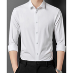 Chemise Ajustée À Manches Longues pour Homme avec Col Classique | Idéale pour Les Occasions Formelles