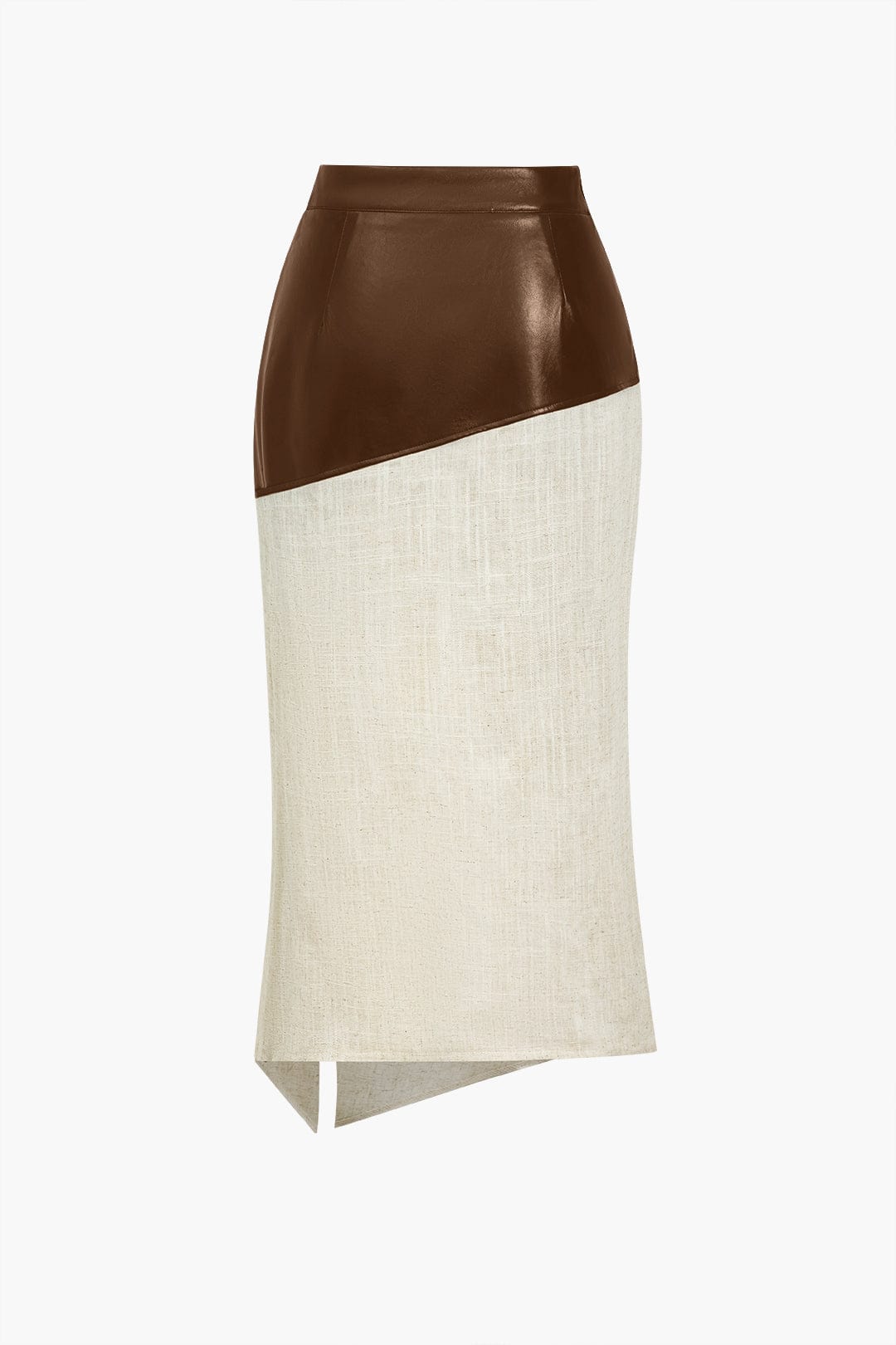 Jupe Midi Taille Haute Avec Fente Latérale Et Design Asymétrique Pour Femme | Idéale Pour Le Quotidien Et Les Occasions Planifiées