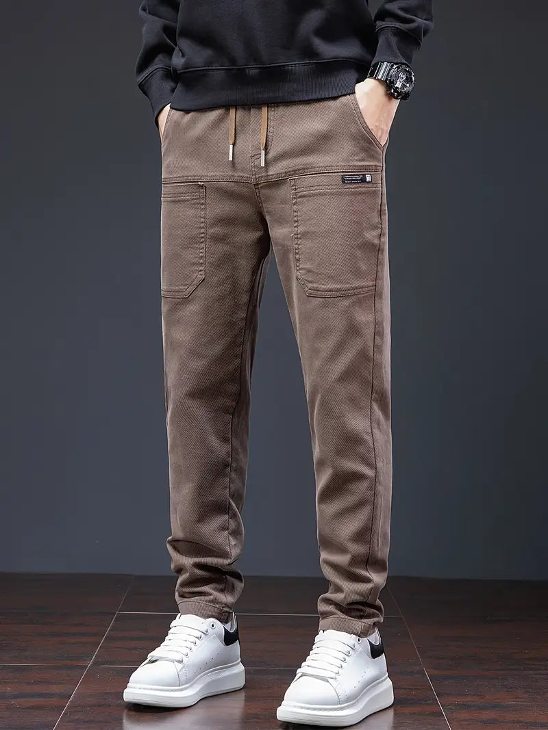 Pantalon De Jogging Avec Taille À Cordon Pour Homme | Idéal Pour Usage Quotidien Et Activités