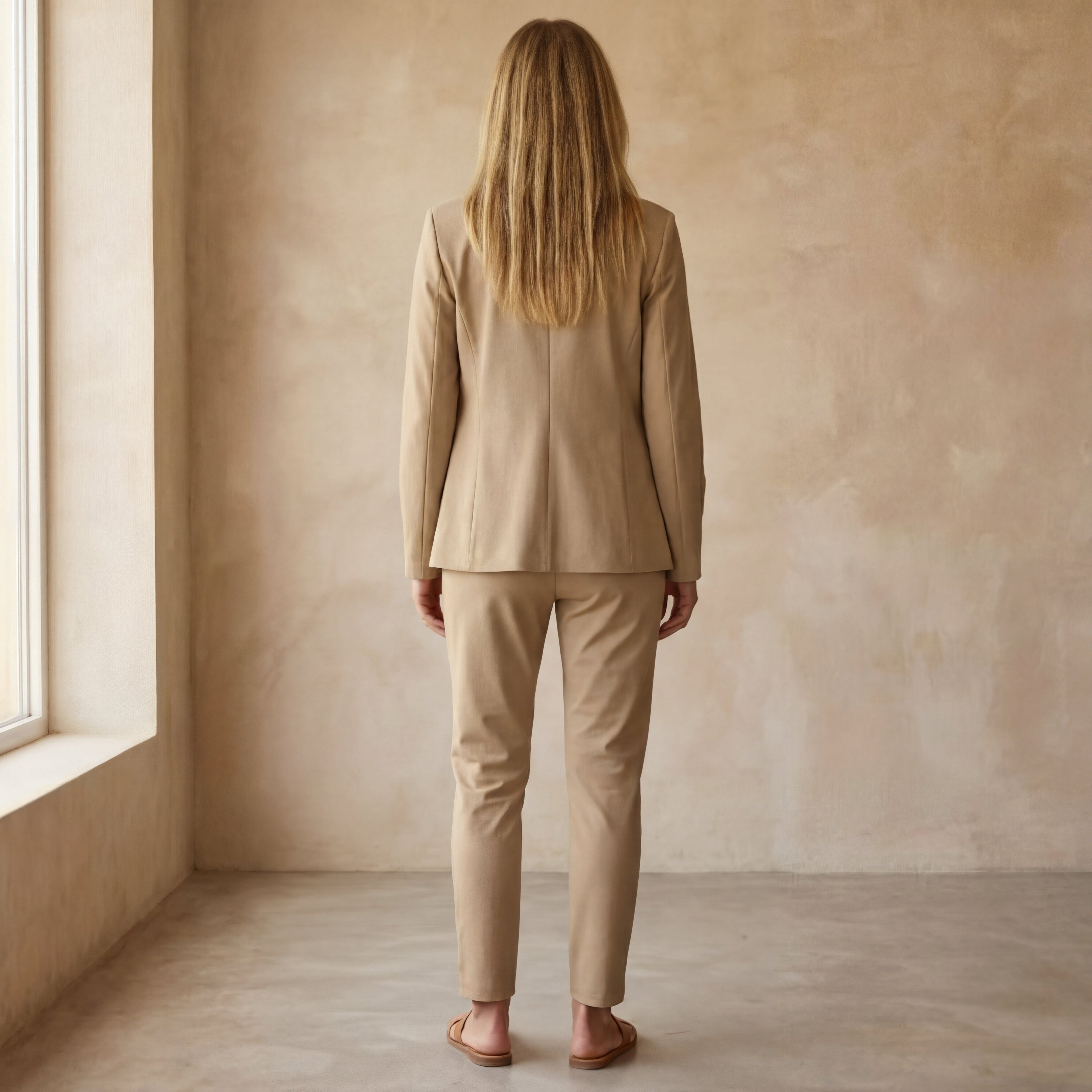 Ensemble 3 Pièces Avec Veste, Haut Ajusté Et Pantalon Fuselé Pour Femme | Idéal Pour La Mi-Saison Et Un Usage Quotidien