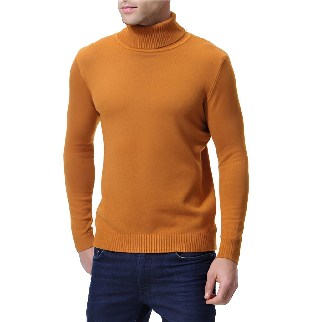 Pull À Col Roulé Avec Coupe Ajustée Pour Hommes | Idéal Pour Les Journées Fraîches