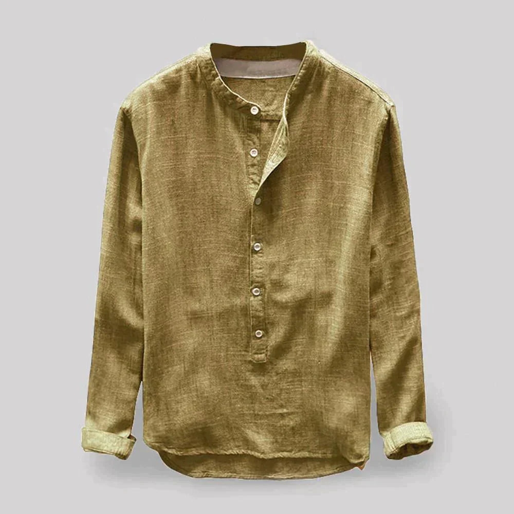 Chemise À Manches Longues Avec Coupe Régulière Pour Hommes | Idéale Pour Le Quotidien Et Les Occasions Formelles