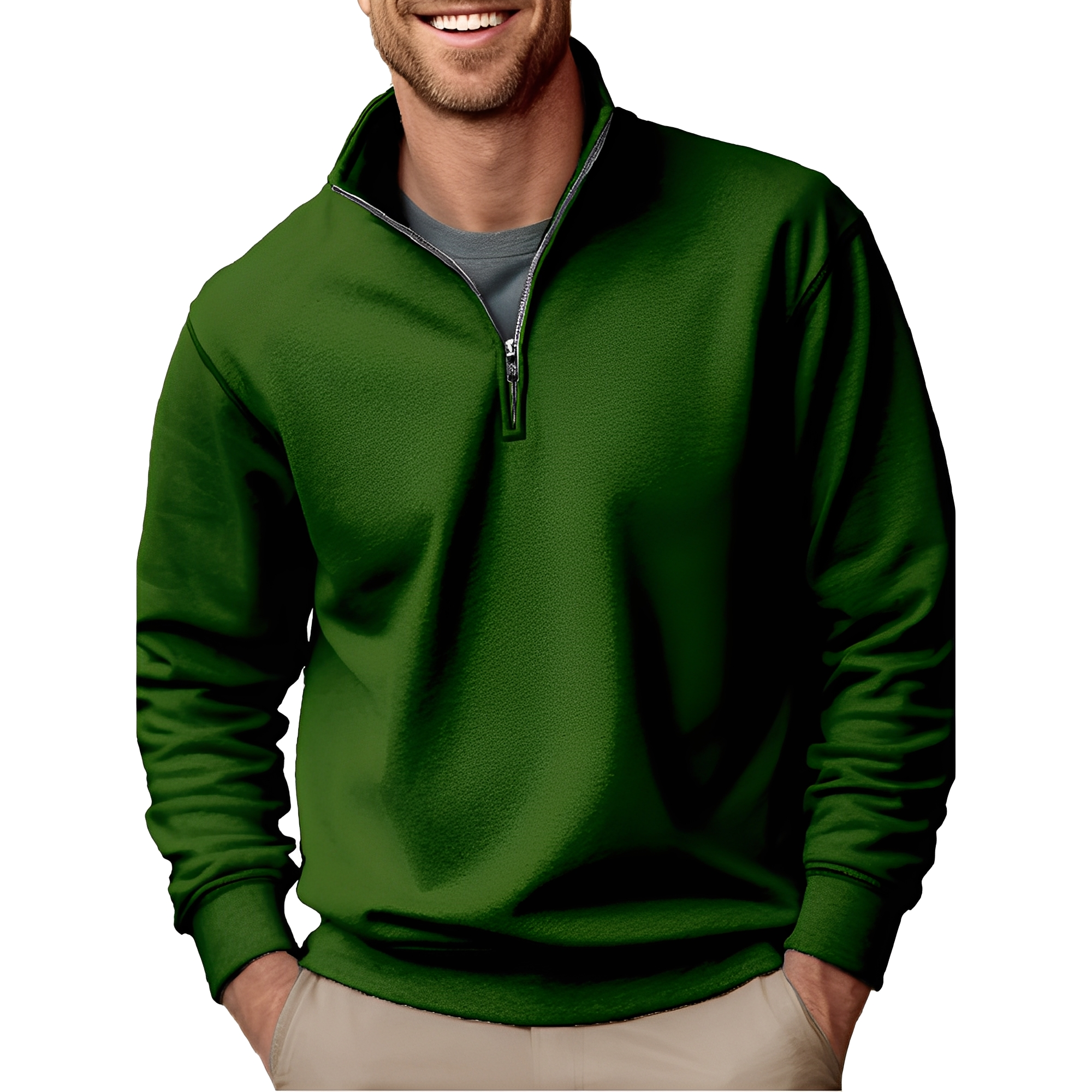 Pull Avec Demi-Fermeture Éclair Pour Hommes | Idéal Pour Le Quotidien