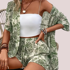 Ensemble Deux Pièces avec Blouse Ample et Short pour Femme | Idéal pour l'Été Décontracté
