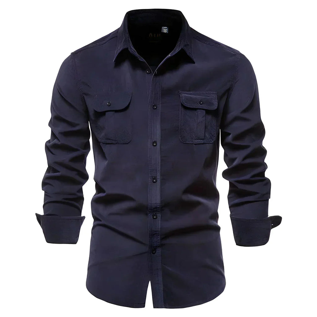 Chemise Slim Fit À Manches Longues Pour Homme | Idéal Pour Usage Quotidien