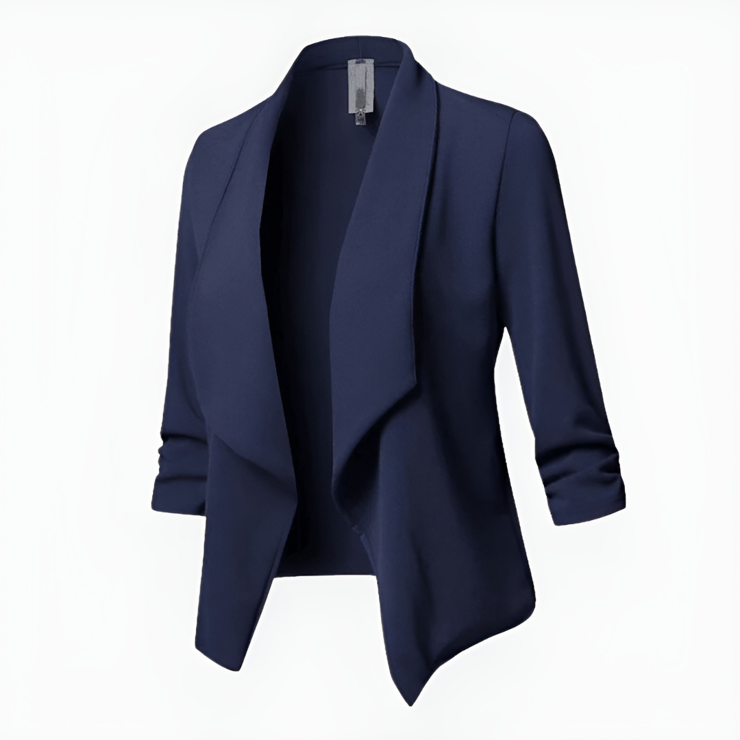 Blazer À Manches Longues Avec Silhouette Structurée Pour Femme | Idéal Pour Occasions Formelles