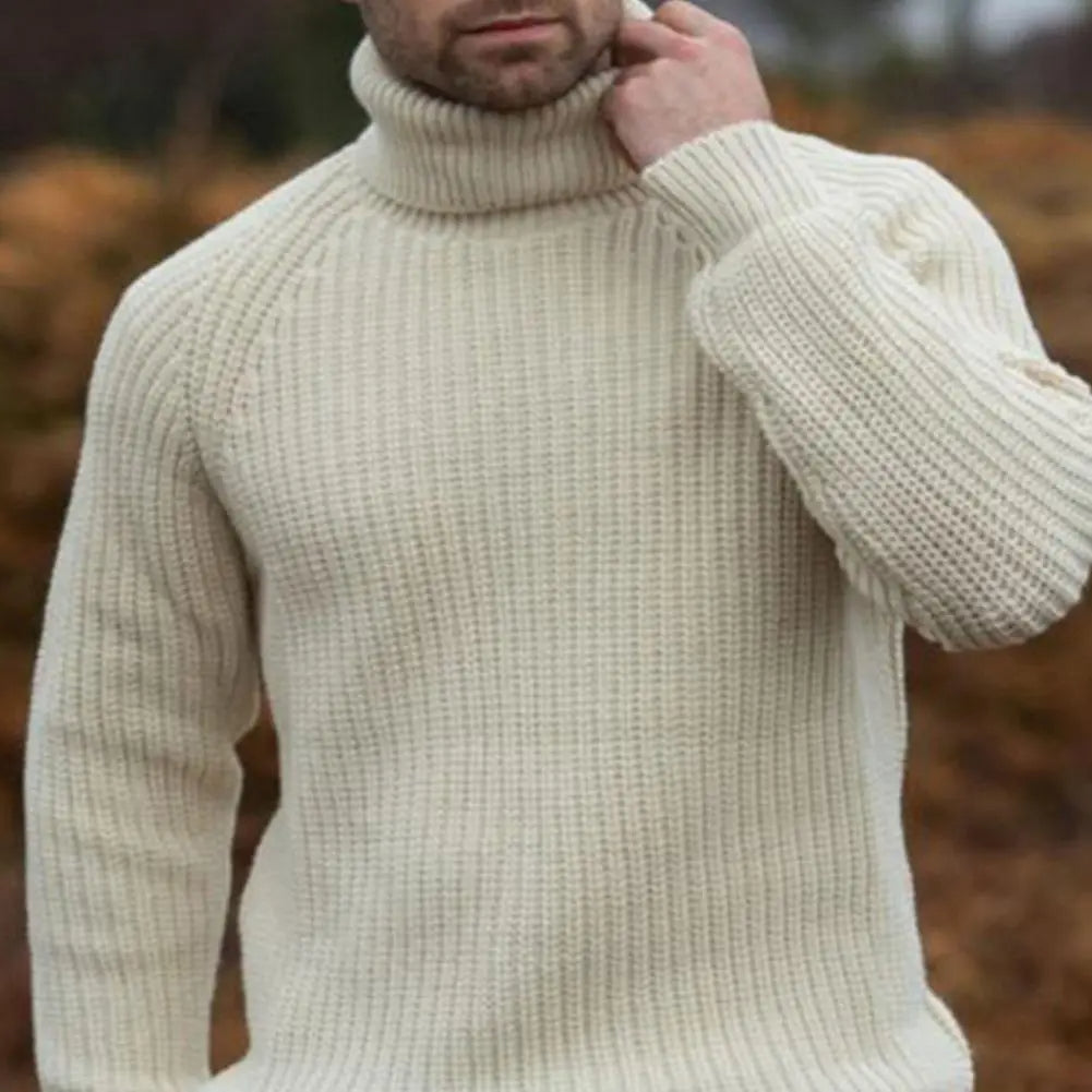 Pull Col Roulé Avec Coupe Décontractée Pour Homme | Idéal Pour La Saison Fraîche