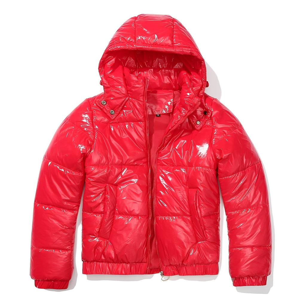 Veste Brillante avec Capuche pour Femme | Idéale pour l’Hiver et le Quotidien