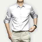 Chemise Slim Fit À Manches Longues avec Coupe Ajustée pour Homme | Idéale pour Le Bureau
