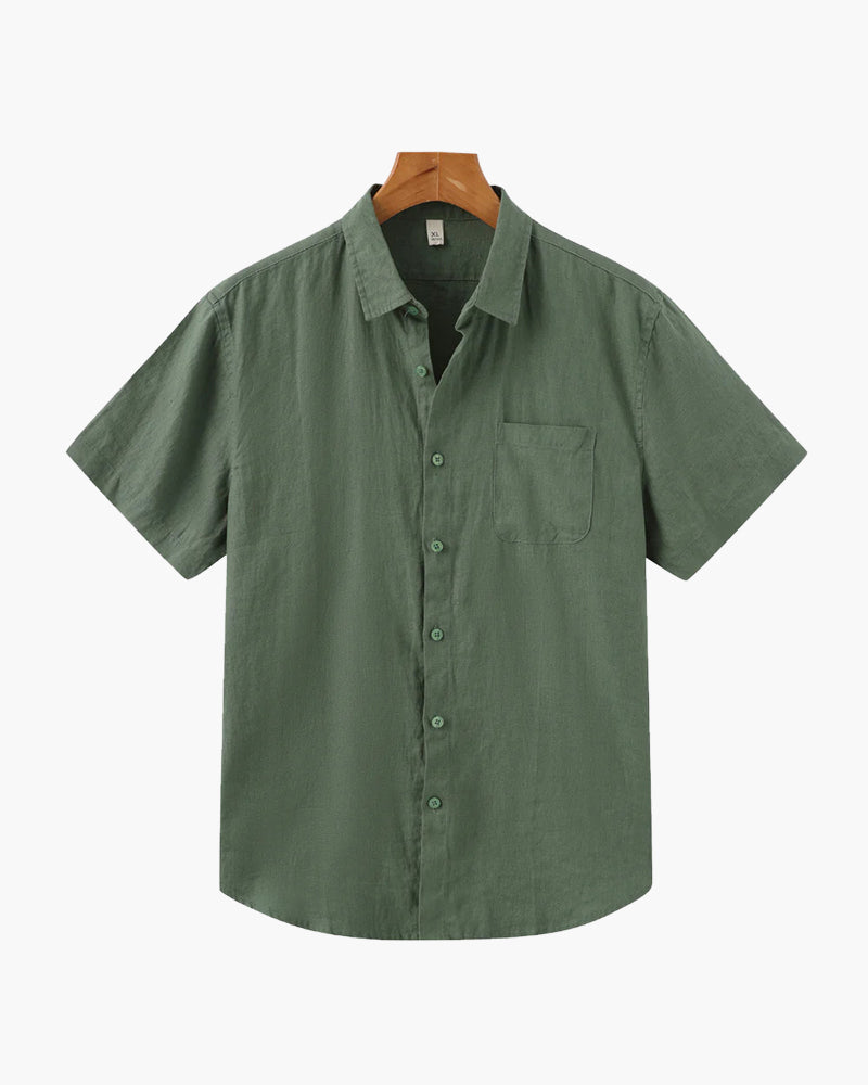Chemise À Manches Courtes Avec Coupe Droite Pour Hommes | Idéale Pour La Saison Chaude Et Les Usages Quotidiens