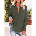 Chemise Décontractée À Manches Longues Pour Femme | Idéal Pour Un Usage Quotidien