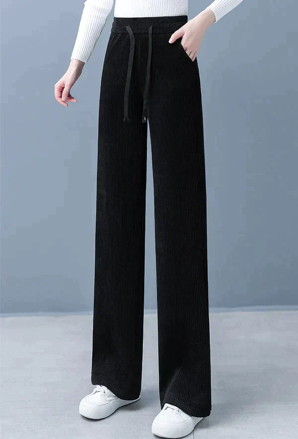 Pantalon Épais À Taille Standard Avec Cordon Pour Femmes | Idéal Pour Un Usage Quotidien
