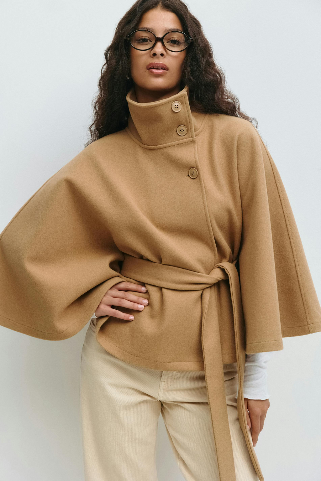 Veste Cape Ceinturée Avec Manches Cape Pour Femmes | Idéale Pour Un Usage Quotidien