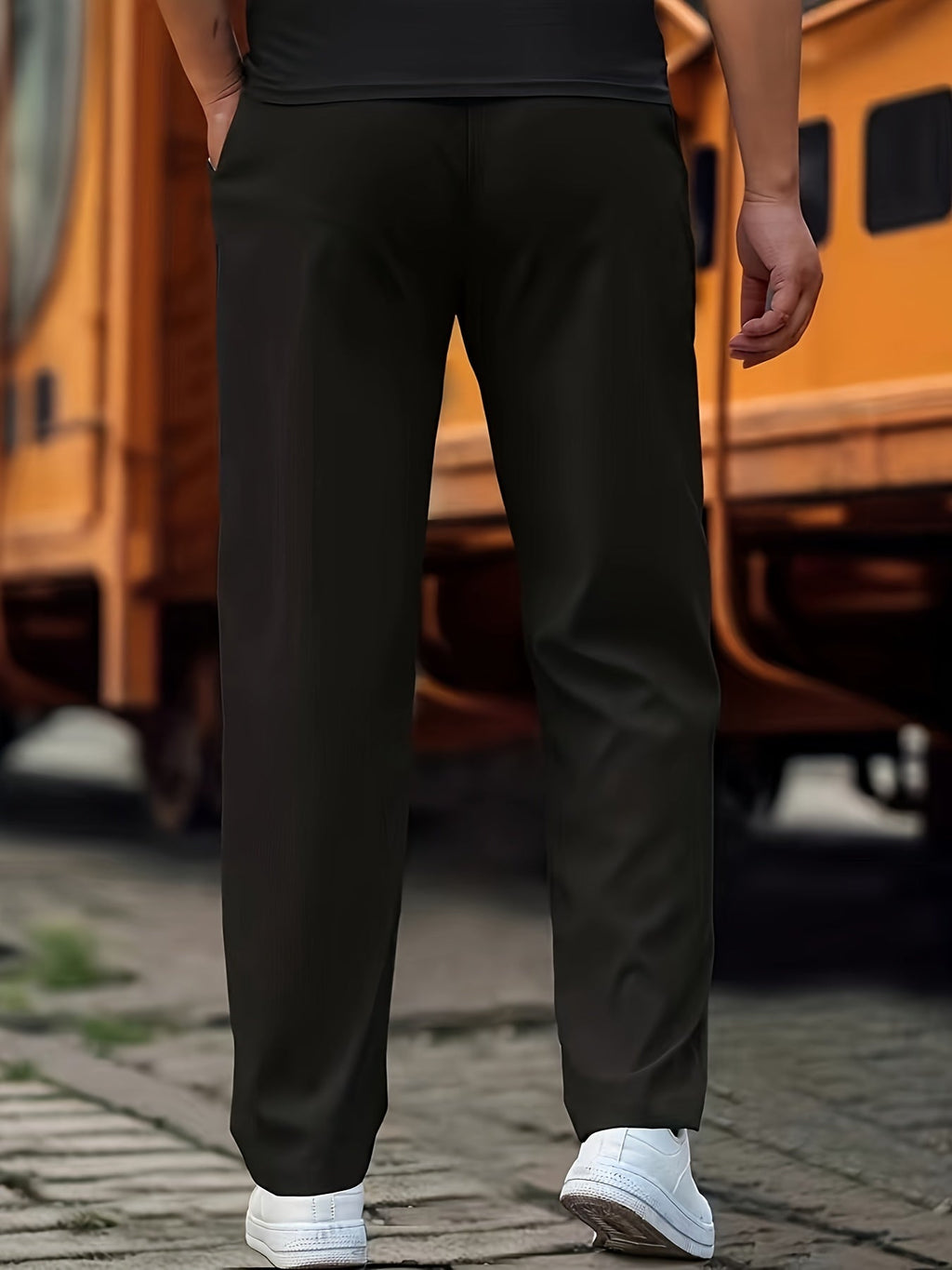 Pantalon Classique avec Taille à Cordon pour Homme | Idéal pour Usage Quotidien