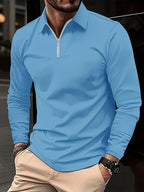 Chemise À Manches Longues avec Fermeture Zippée pour Homme | Idéale pour Le Quotidien