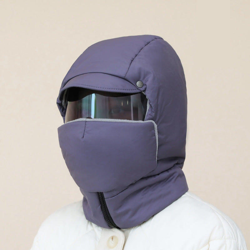Masque de Protection Intégrale pour Extérieur avec Lunettes Amovibles | Idéal pour l’Hiver