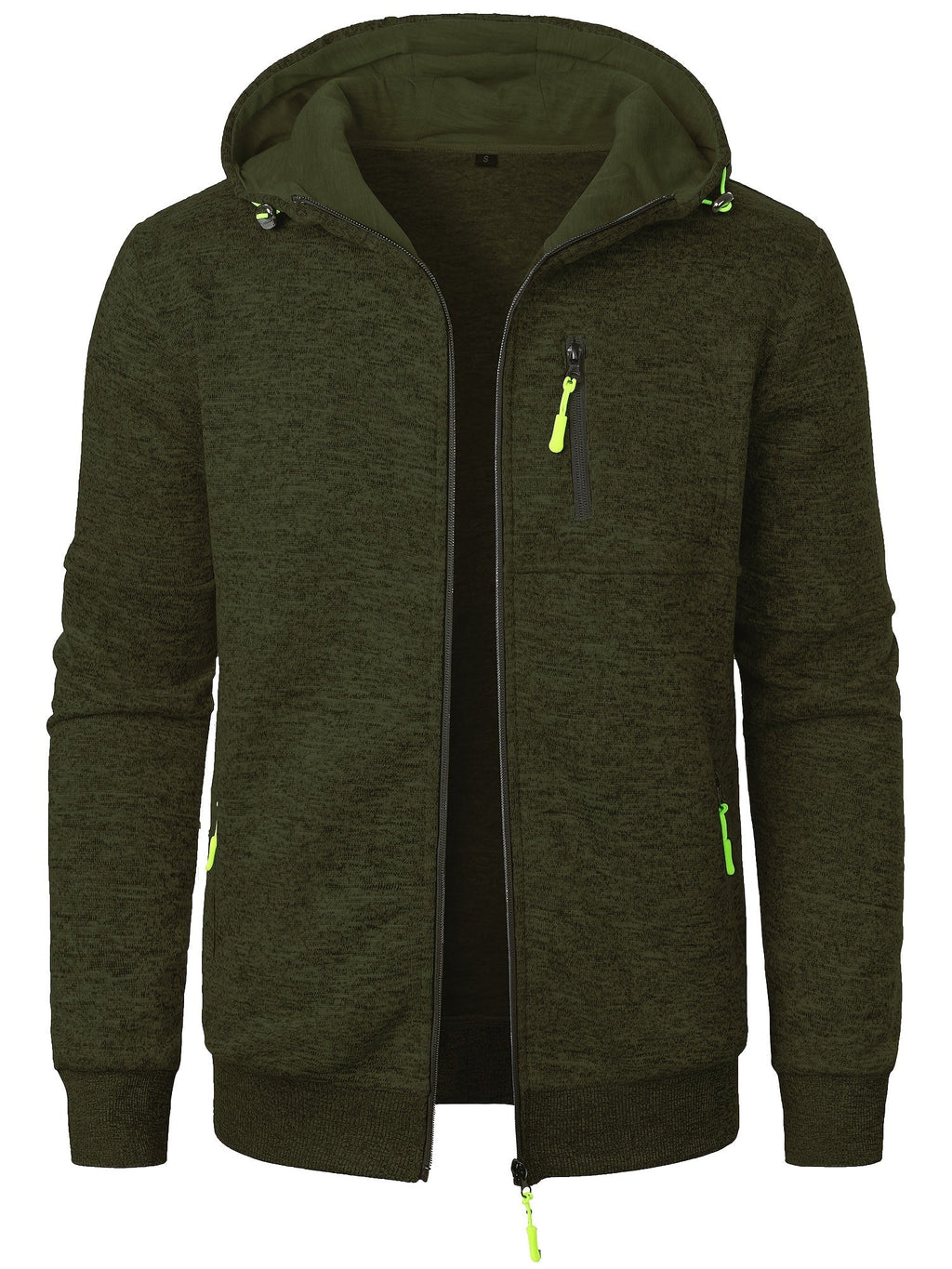 Veste Zippée À Capuche Avec Poches Multiples Pour Homme | Idéal Pour Usage Quotidien Et Activités Extérieures