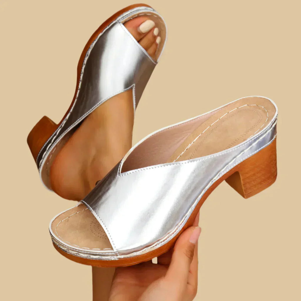 Sandales À Talon Bloc Avec Bout Ouvert Pour Femmes | Idéal Pour Les Occasions Estivales