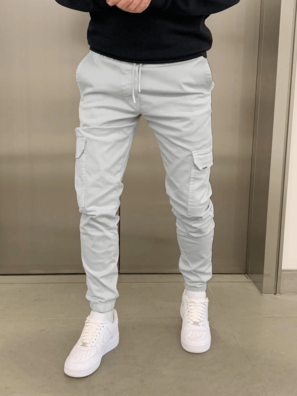 Pantalon Cargo Jogger avec Taille Élastique et Poches Multiples pour Homme | Idéal pour un Usage Quotidien