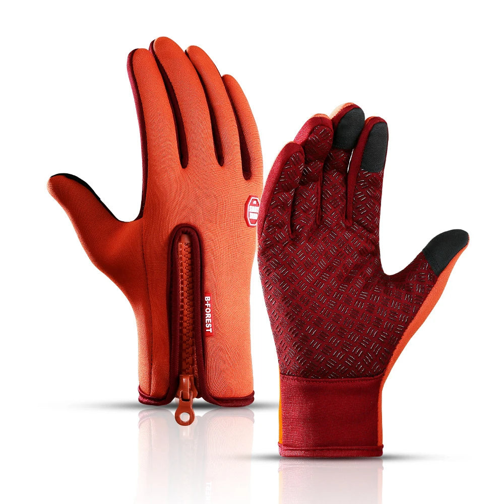 Gants Tactiles avec Fermeture Éclair pour Adultes | Idéaux pour Les Activités Extérieures En Hiver