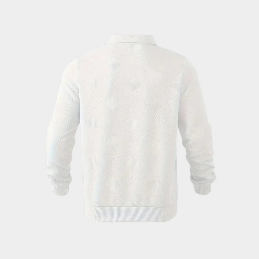 Sweat à Motifs Géométriques avec Fermeture Zippée pour Homme | Idéal pour Automne et Hiver