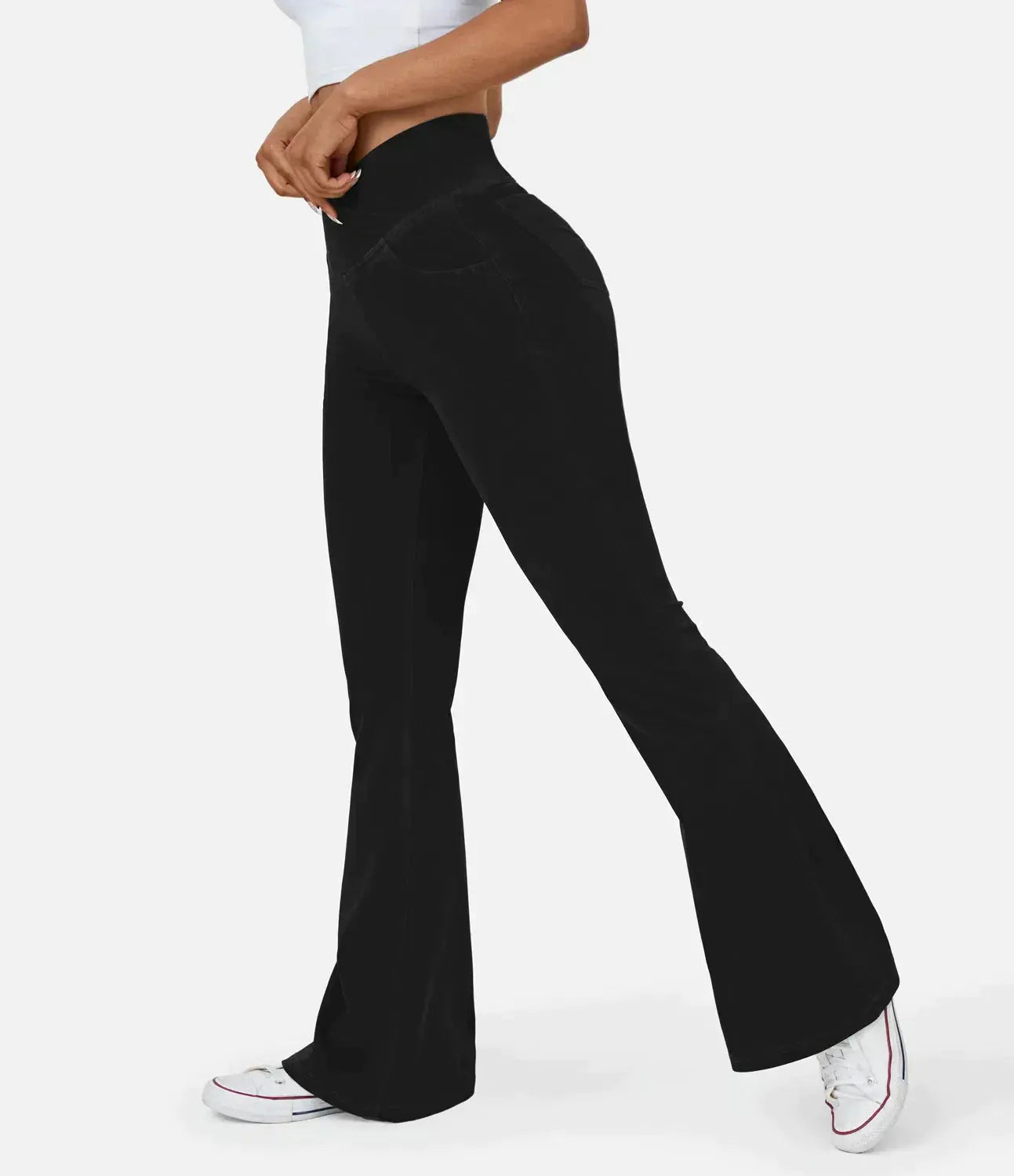 Pantalon Taille Haute Coupe Flare Pour Femmes | Idéal Pour Un Usage Quotidien