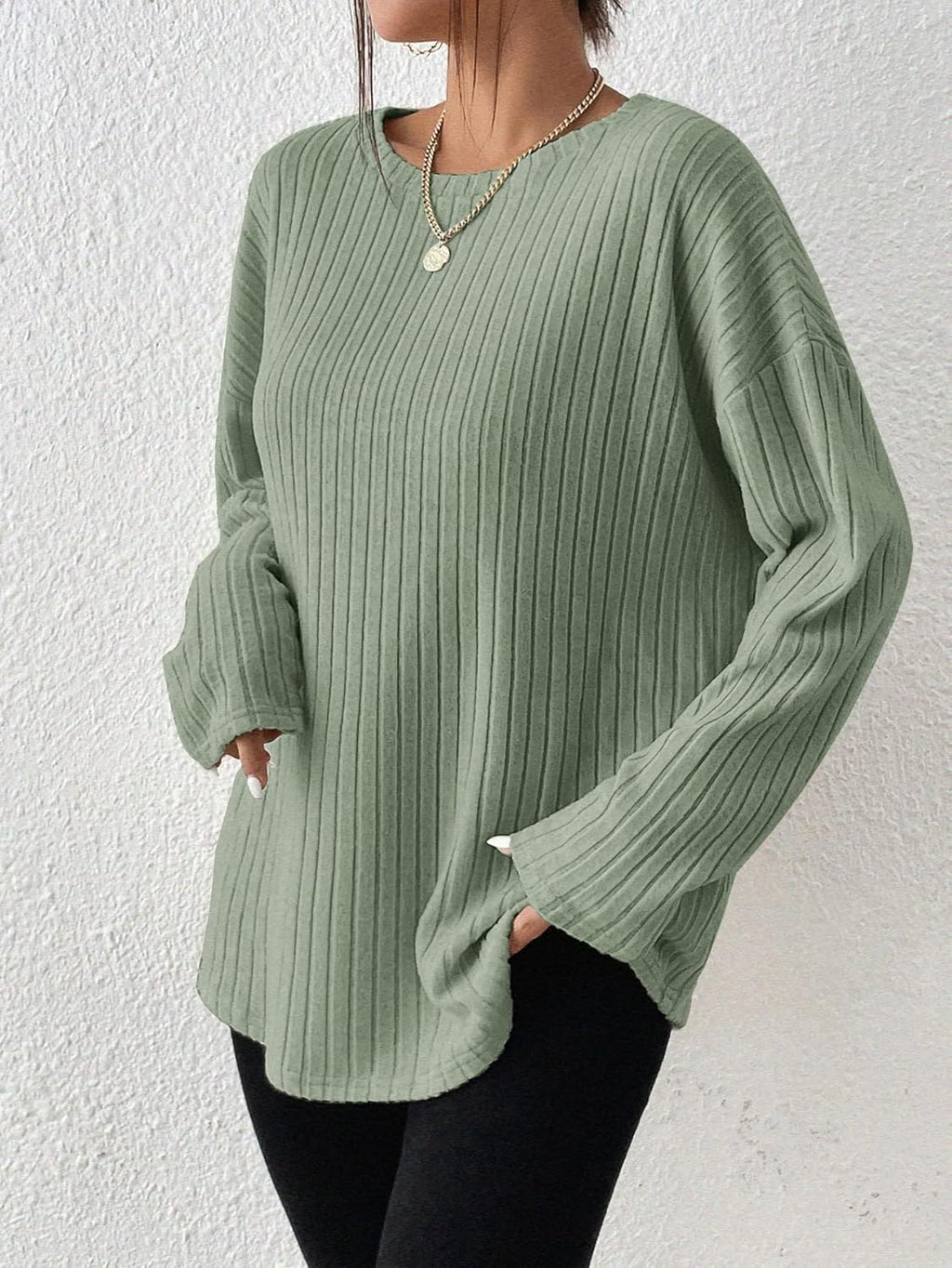 Pull À Manches Longues Avec Coupe Ample Pour Femme | Idéal Pour Usage Quotidien