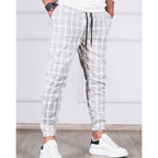 Pantalon Long à Carreaux pour Homme | Idéal pour le Bureau ou les Sorties Décontractées