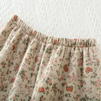 Ensemble Pyjama à Motif Floral avec Taille Élastique pour Adulte | Idéal pour la Maison et le Sommeil