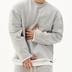 Pull pour Homme avec Coupe Ample et Col Rond | Idéal pour un Usage Quotidien Toute l’Année