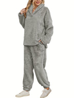 Ensemble Loungewear avec Sweat À Capuche Et Pantalon pour Femme | Idéal pour L’Automne Et L’Hiver