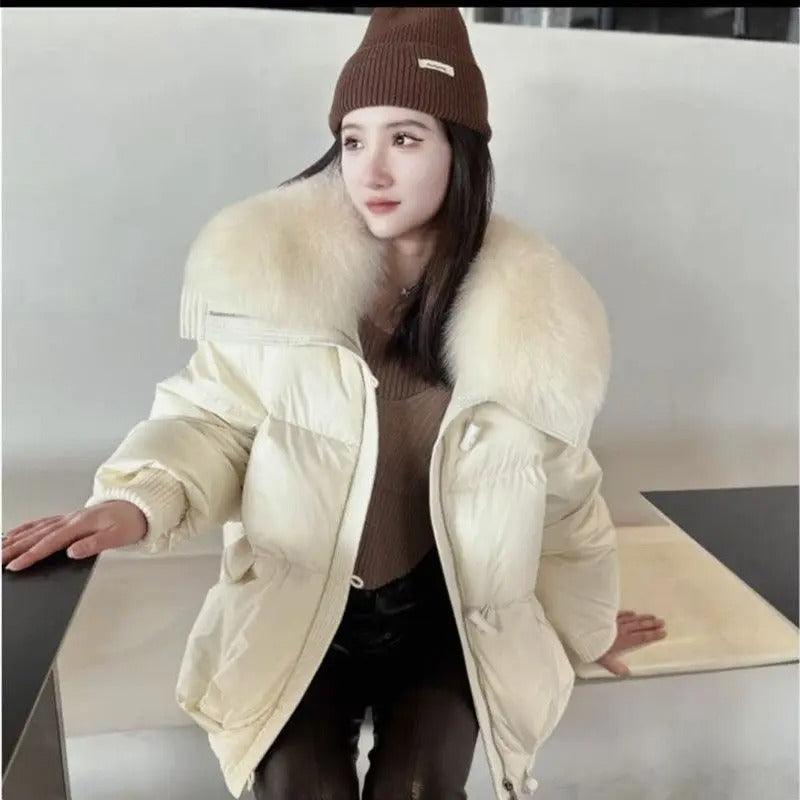 Parka Longue à Col Imitation Fourrure pour Femme | Idéale pour les Journées Froides