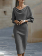 Robe Midi à Coupe Ajustée pour Femme | Idéale pour Journées d’Été et Sorties Quotidiennes