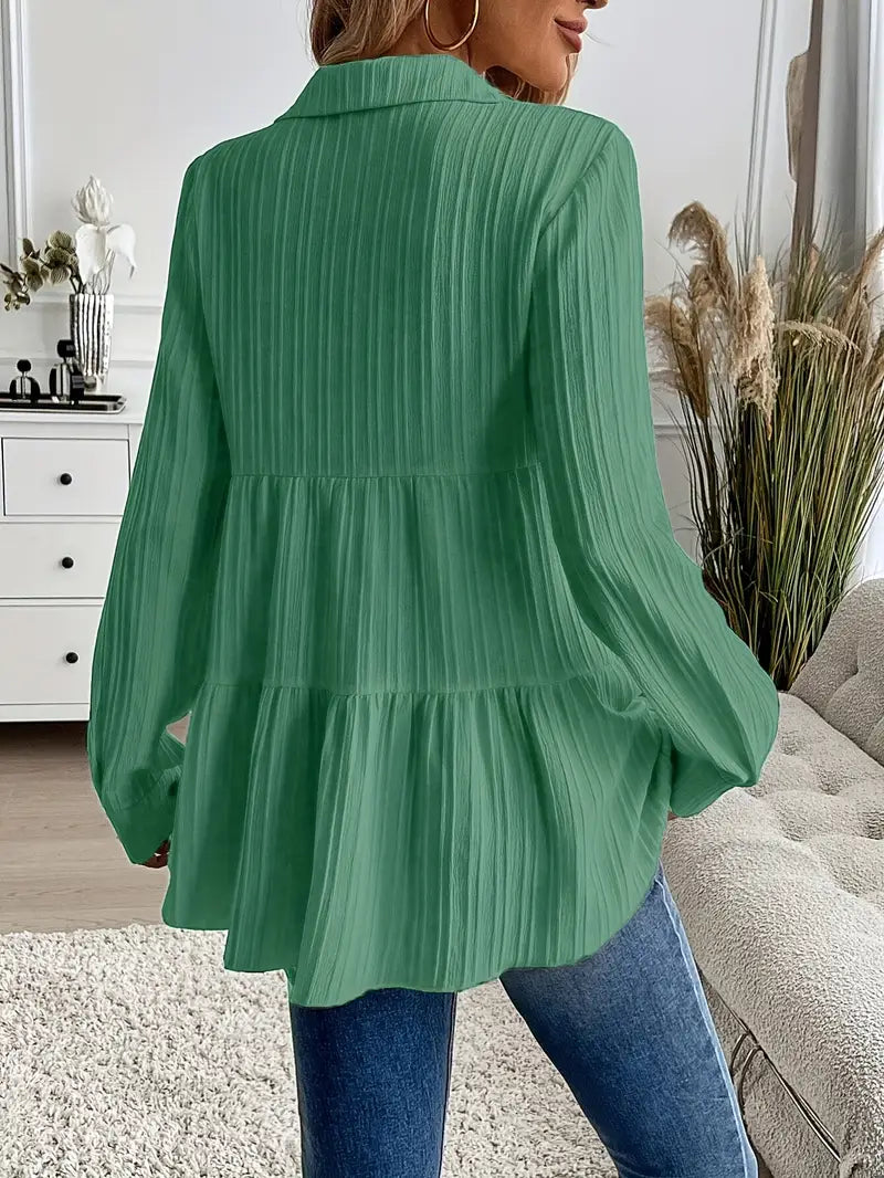 Chemise À Manches Longues Avec Fermeture Boutonnée Pour Femmes | Idéal Pour Travail Et Usage Quotidien